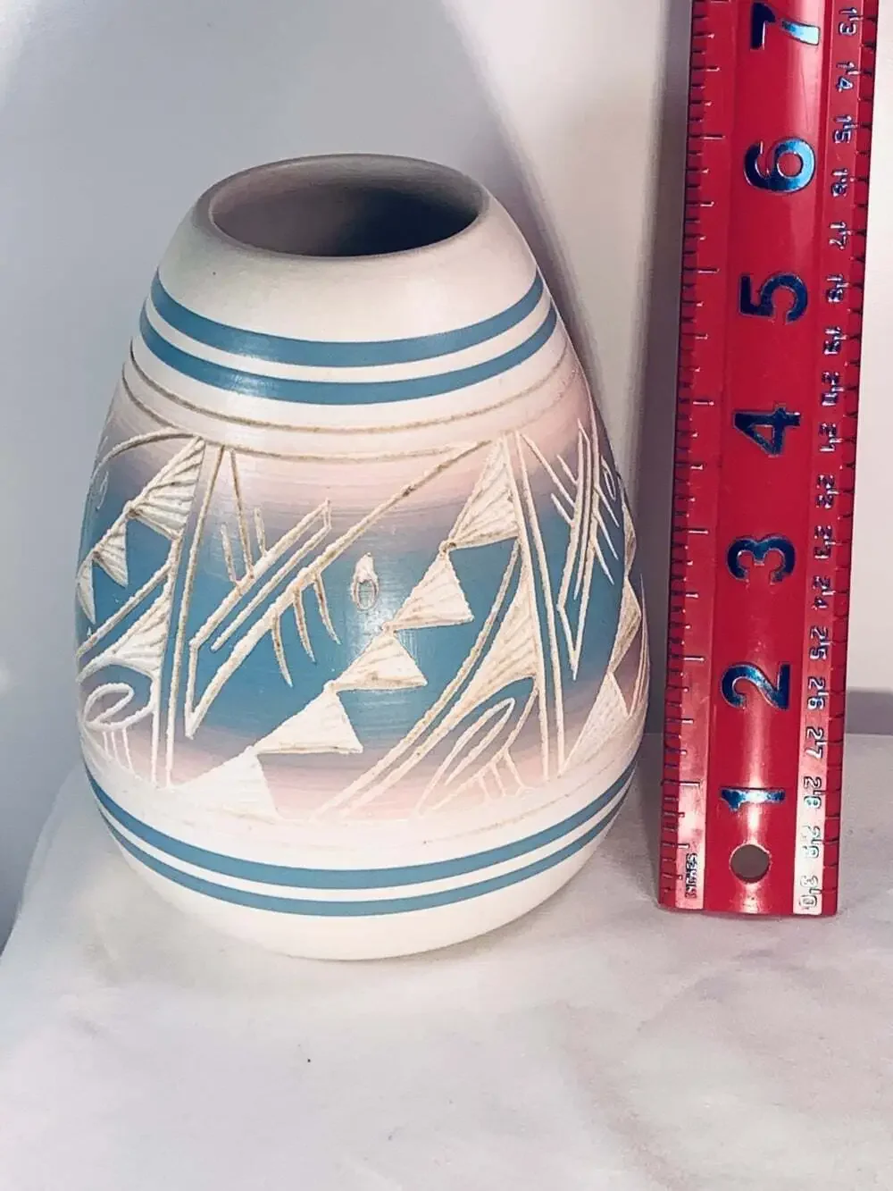 Navajo Pottery Pastel Signed